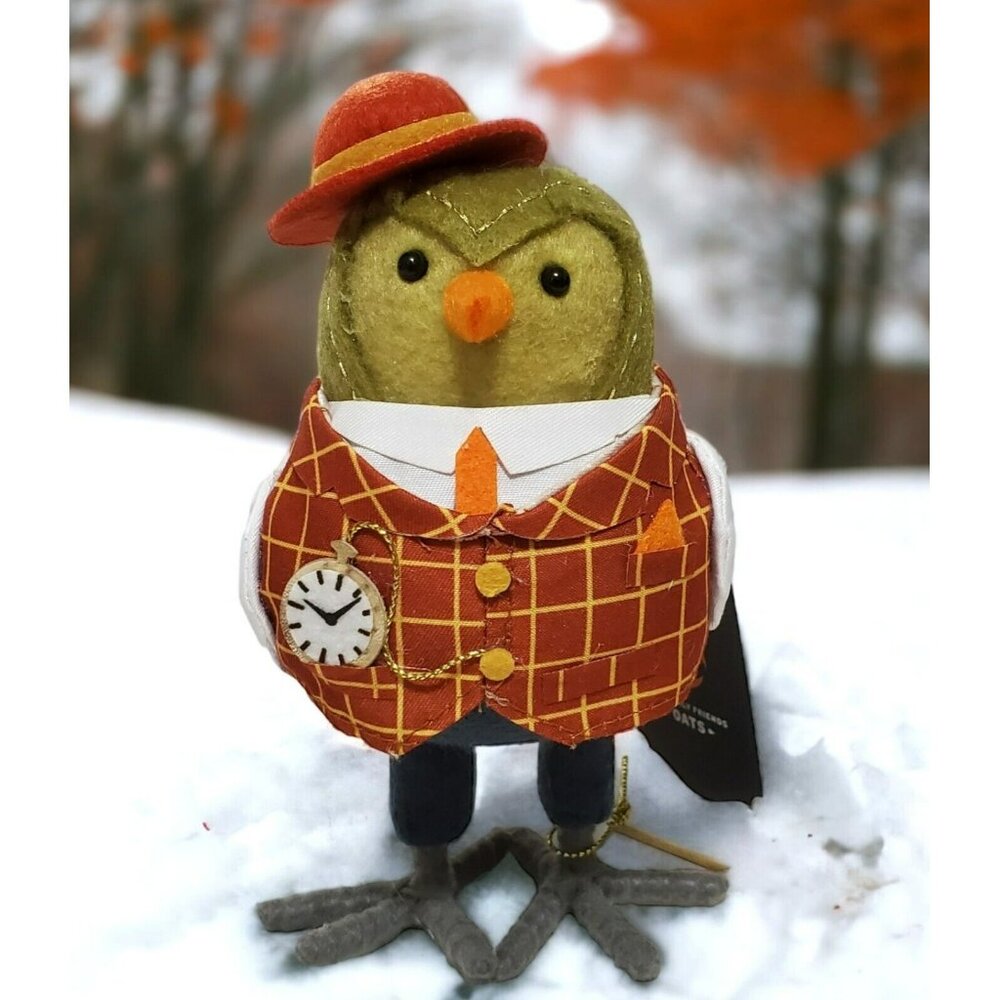 New Featherly Friends Bird OATS Green Fall Halloween Vest Suit Hat Watch 2023